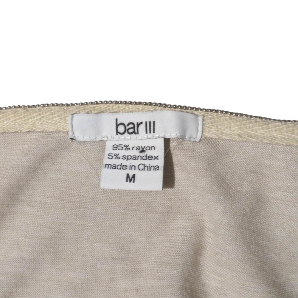 Bar III Cream Blouse - Picture 6 of 6